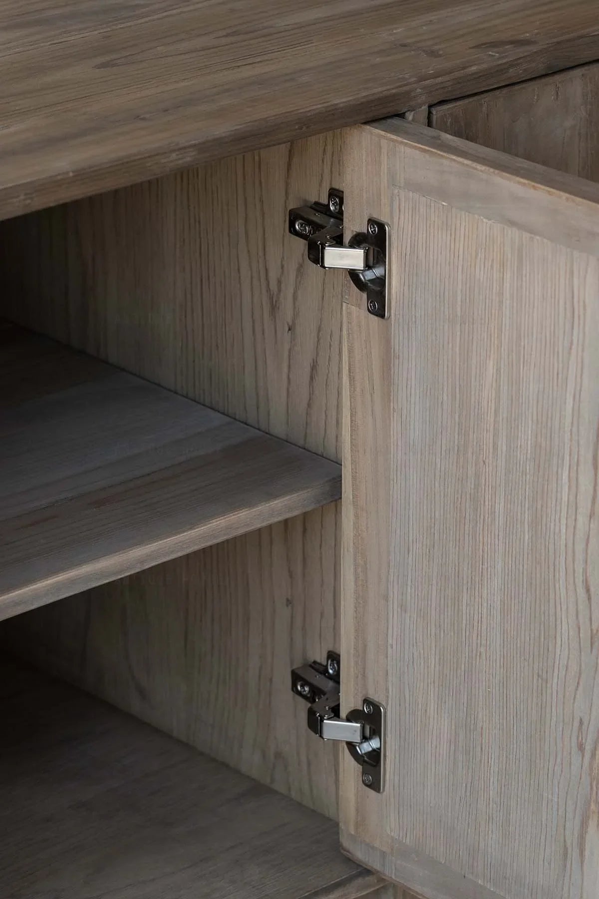 Rustic Reclaimed Pine Wood Sideboard Cabinet - Retro Kitchen Storage Furniture