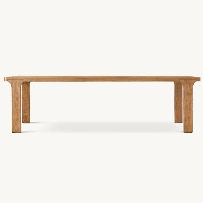 Elegant American Solid Wood Dining Set - Customizable for Home, Hotel, Restaurant Villa.