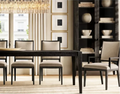Luxury American Antique Oak Solid Wood Dining Table for Villas & Clubs