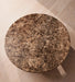 Vintage Earthy Brown Natural Marble Ball Base Round Coffee Table