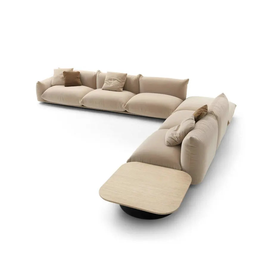 Luxurious Boucle Fabric Modular Sectional Living Room Sofa Set