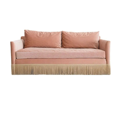 Elegant Velvet Fringe Tassel Sofa for Living Rooms and Apartments