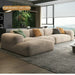 Luxurious Velvet L-Shape 3-Seater Sectional Sofa, Modern Corner Couch