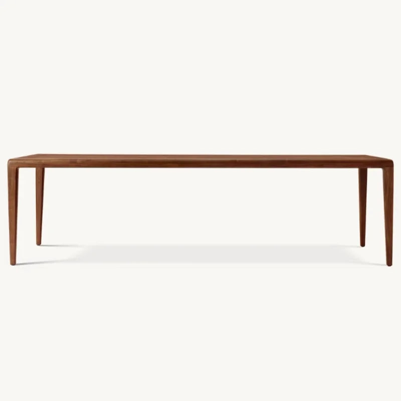 Elegant Square Solid Wood Dining Table – Customizable for Restaurants, Villas & Hotels