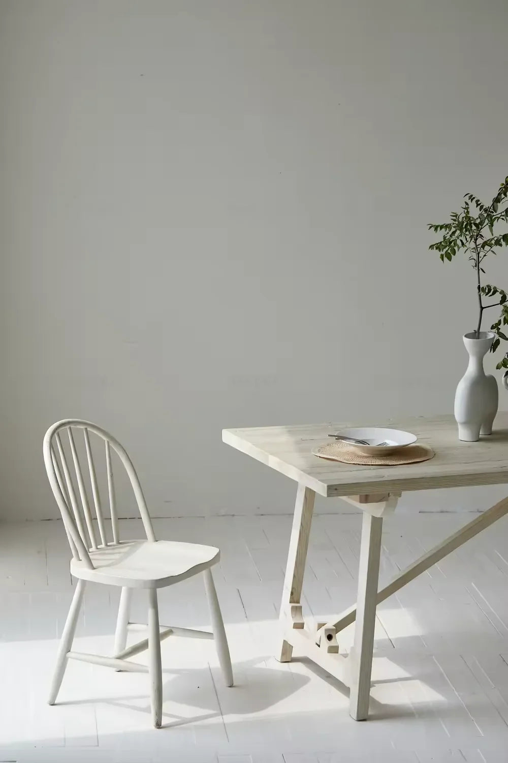 Wabi Sabi Modern Japanese Foldable Wooden Dining Table - Antique Style