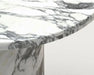 Tostone Arabescato White Marble Round Coffee Table for Elegant Living Rooms