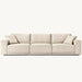 Luxurious Modern Modular Fabric Sofa with Solid Wood Frame and Convertible Bed