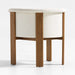 Nordic Upholstered Curved Back Solid Oak Dining Chair - Modern Luxury Seating
