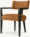 Modern Luxury Customizable Wood Dining Armchair with Oak Veneers