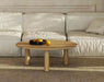 Luxurious Oval Natural Travertine Coffee Table for Contemporary Home Decor
