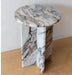 Elegant Natural Marble Round Side Table for Modern Living Rooms
