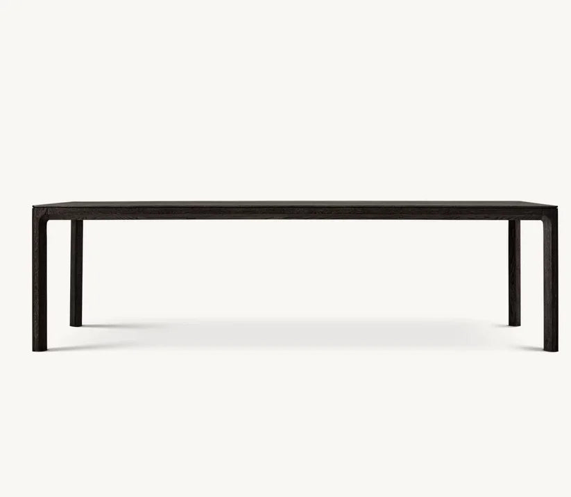Elegant American Solid Wood Dining Table - Customizable Kitchen & Restaurant Furniture