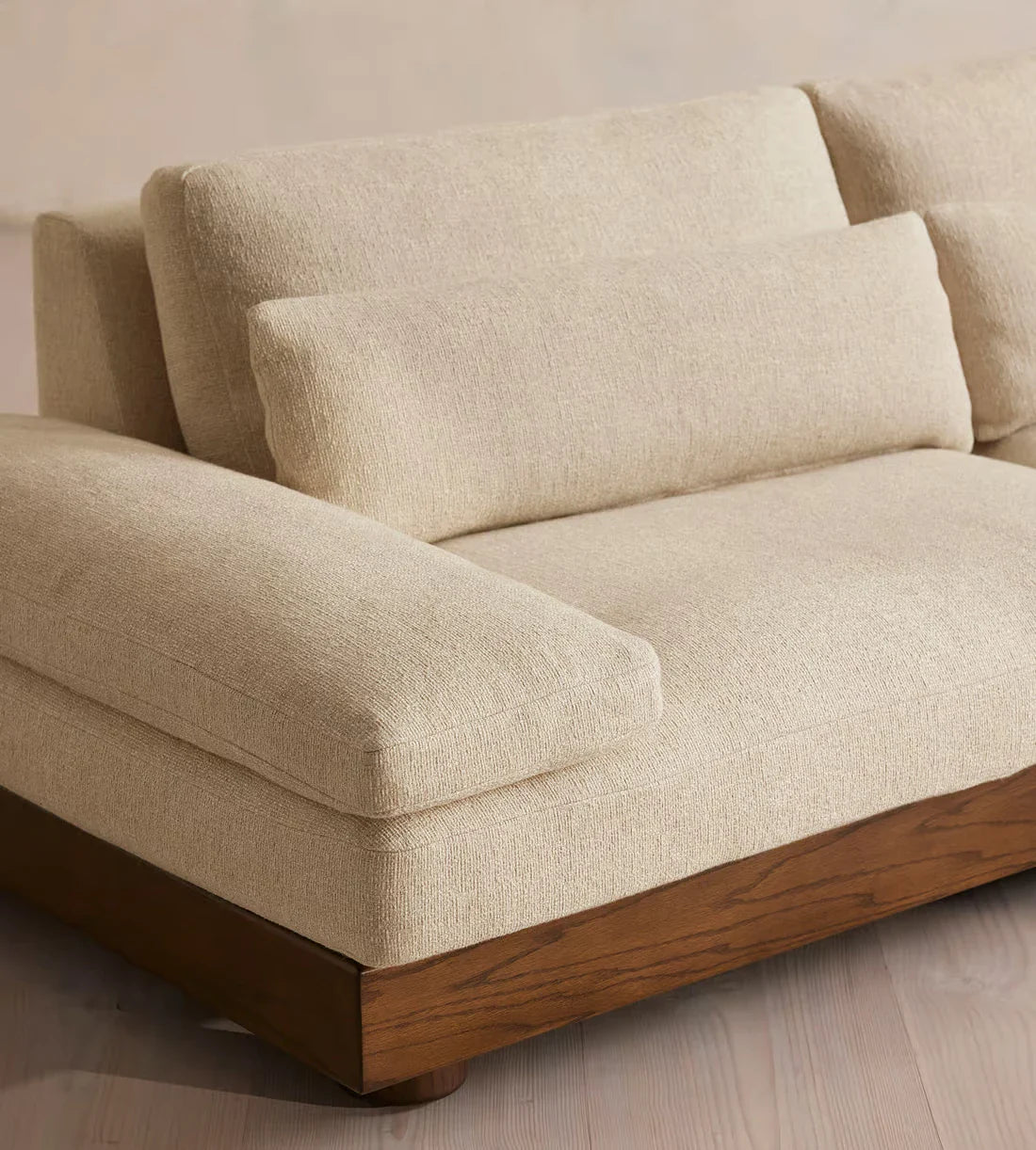 Luxurious Handcrafted Chesterfield Sectional Sofa - U-Shape Fabric Living Room Corner