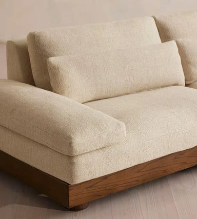 Luxurious Handcrafted Chesterfield Sectional Sofa - U-Shape Fabric Living Room Corner