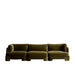 Luxurious Green Velvet Sofa Set: Modern Design, Comfortable Living Room Furniture