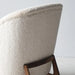 Modern High Back White Boucle Club Chair for Living Room Comfort