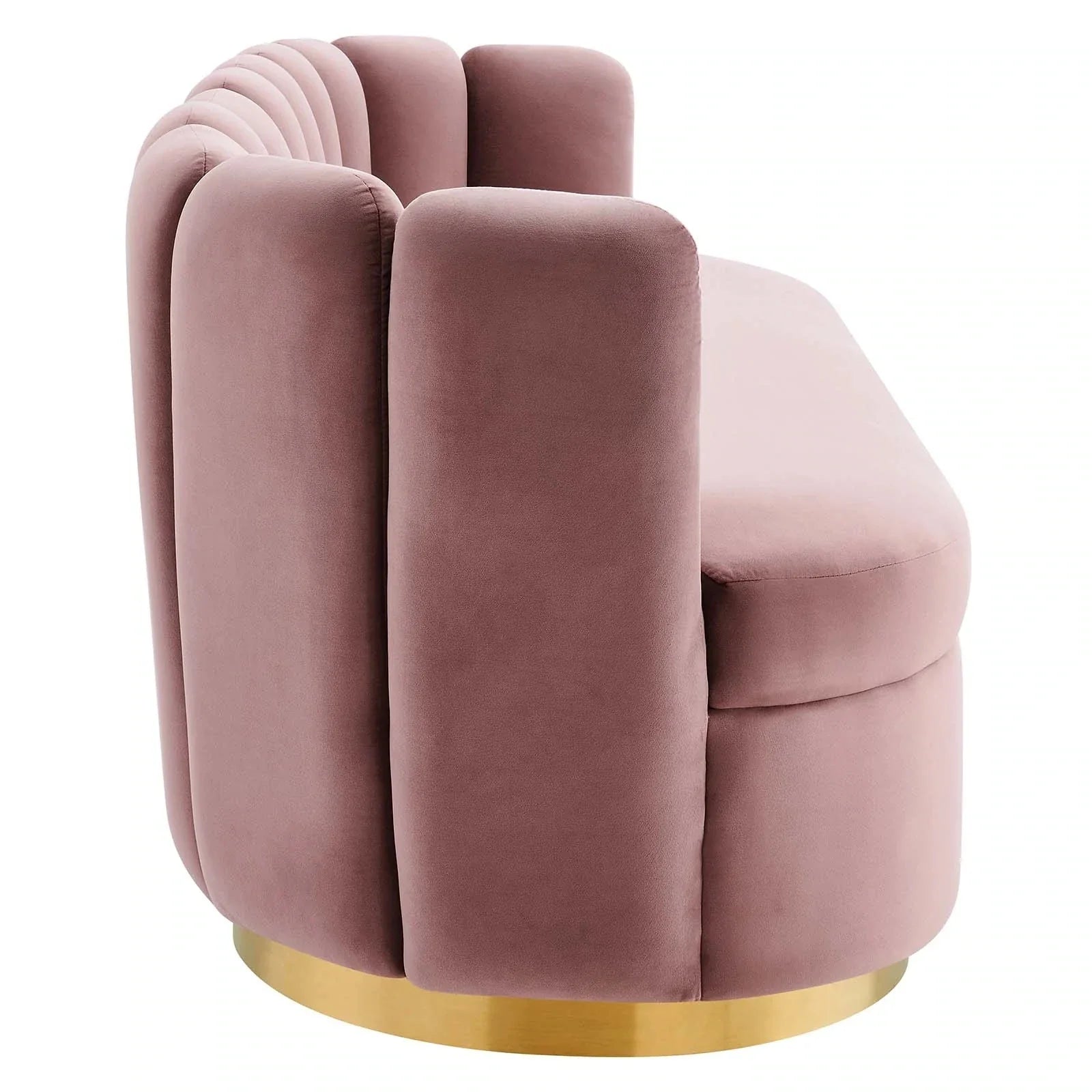 Elegant Channel Tufted Performance Velvet Sofa Couch - Modern Living Room Furniture