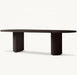Premium Oval Solid Wood Dining Table for Home & Restaurant, Plank Design