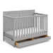 Premium 5-in-1 Convertible Baby Crib with Full-Size Nursery Storage Drawer
