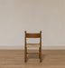 Contemporary Dark Grey Oak Dining Chair with Natural Woven Rush Seat