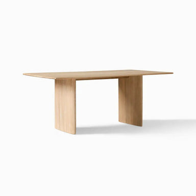 Nordic Solid Wood Extendable Live Edge Rectangular 8-Seater Dining Table