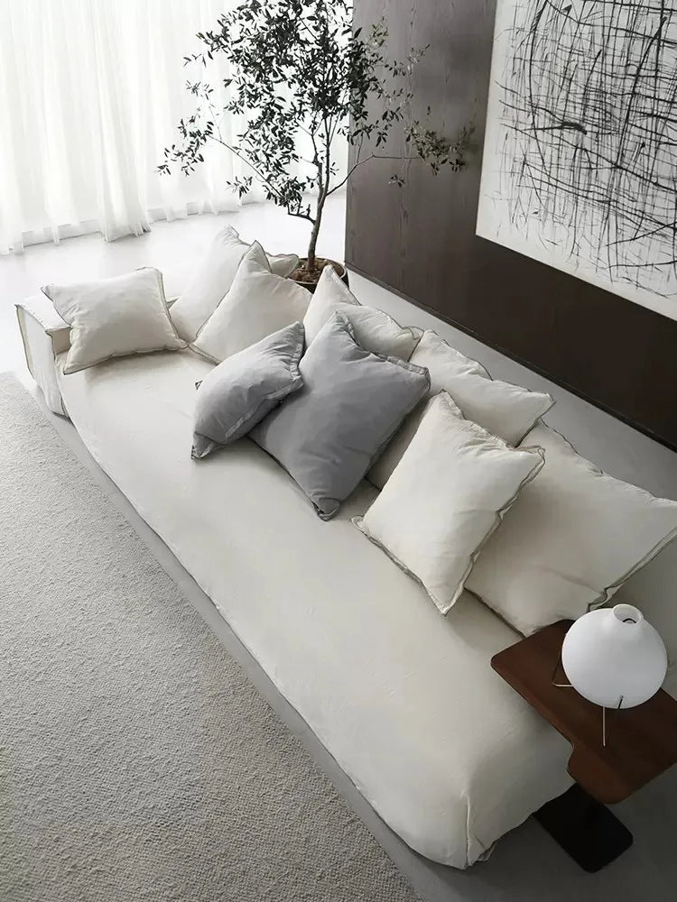 Luxurious Nordic Cloud Sectional Sofa Set - Modern Wabi-sabi Living Room Furniture