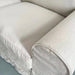 French Classic Linen Fabric Sofa with Removable Slipcover for Living Room