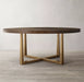 Luxury Forged Metal Dining Table, Customizable Modern Farmhouse Kitchen Furniture
