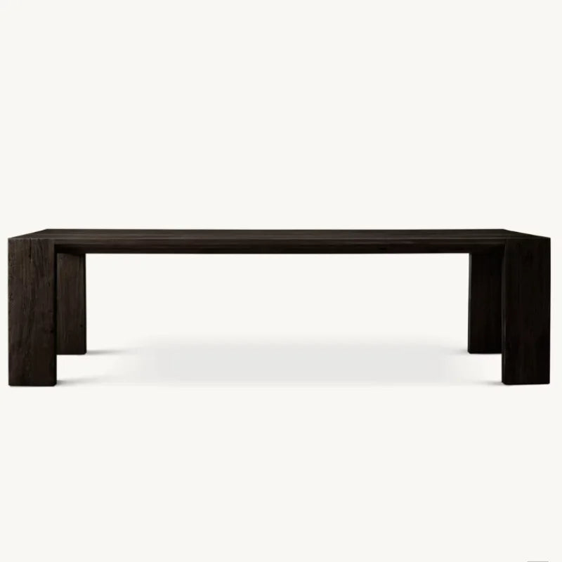 Luxury Solid Wood Extendable Dining Table Set - Custom Size & Color