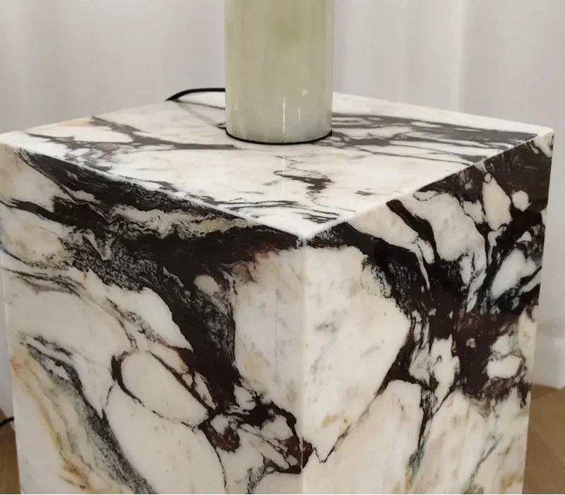 Elegant Calacatta Viola Natural Marble Coffee Table for Modern Living Room Decor