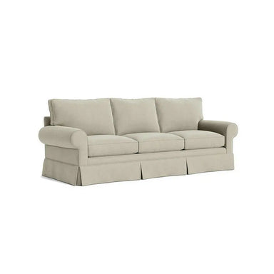 Contemporary Fabric 3-Seater Slipcovered Sofa for Compact Living Rooms