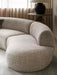 Luxury Cloud Curved Sofa: 3-Seater Modern Fabric Sectional for Ultimate Comfort