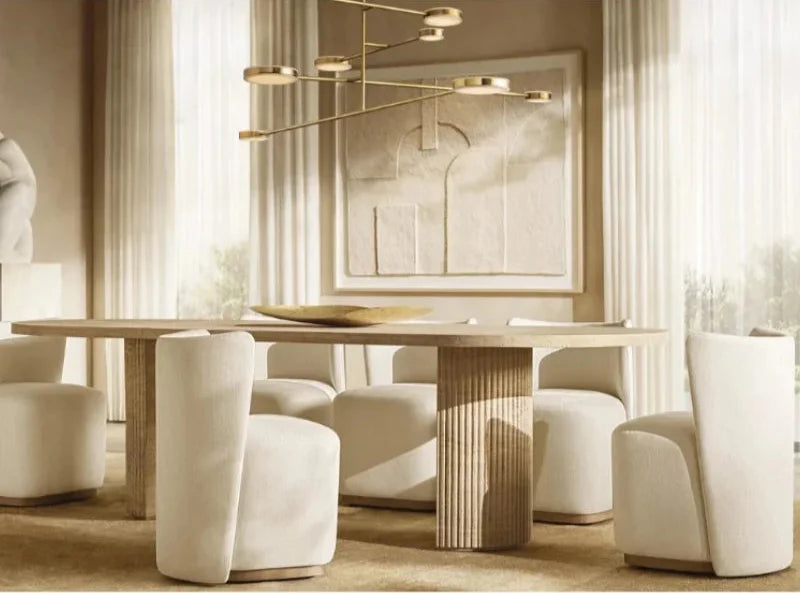 Luxury Cave Stone Dining Table: Modern, Customizable for Home, Restaurant, Hotel