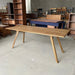 Modern Solid White Oak 8-Seater Dining Table, Durable Family Kitchen Furniture