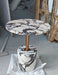 Tostone Modern Calacatta Viola Marble Side Table - Durable Living Room Accent