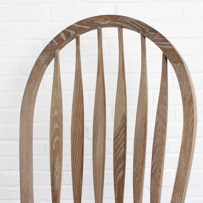 Premium Solid Oak High Back Oval Dining Chair for Restaurant & Home
