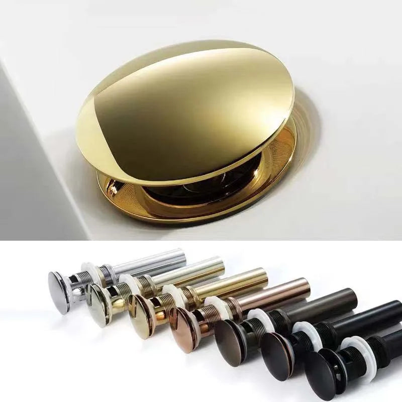 Colorful Ceramic Pop Up Drainer for Bathroom Art Basins, Easy Installation