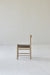 Elegant Solid Oak Wood Dining Chair with Japandi Wabi-Sabi Design and Comfortable Upholstery