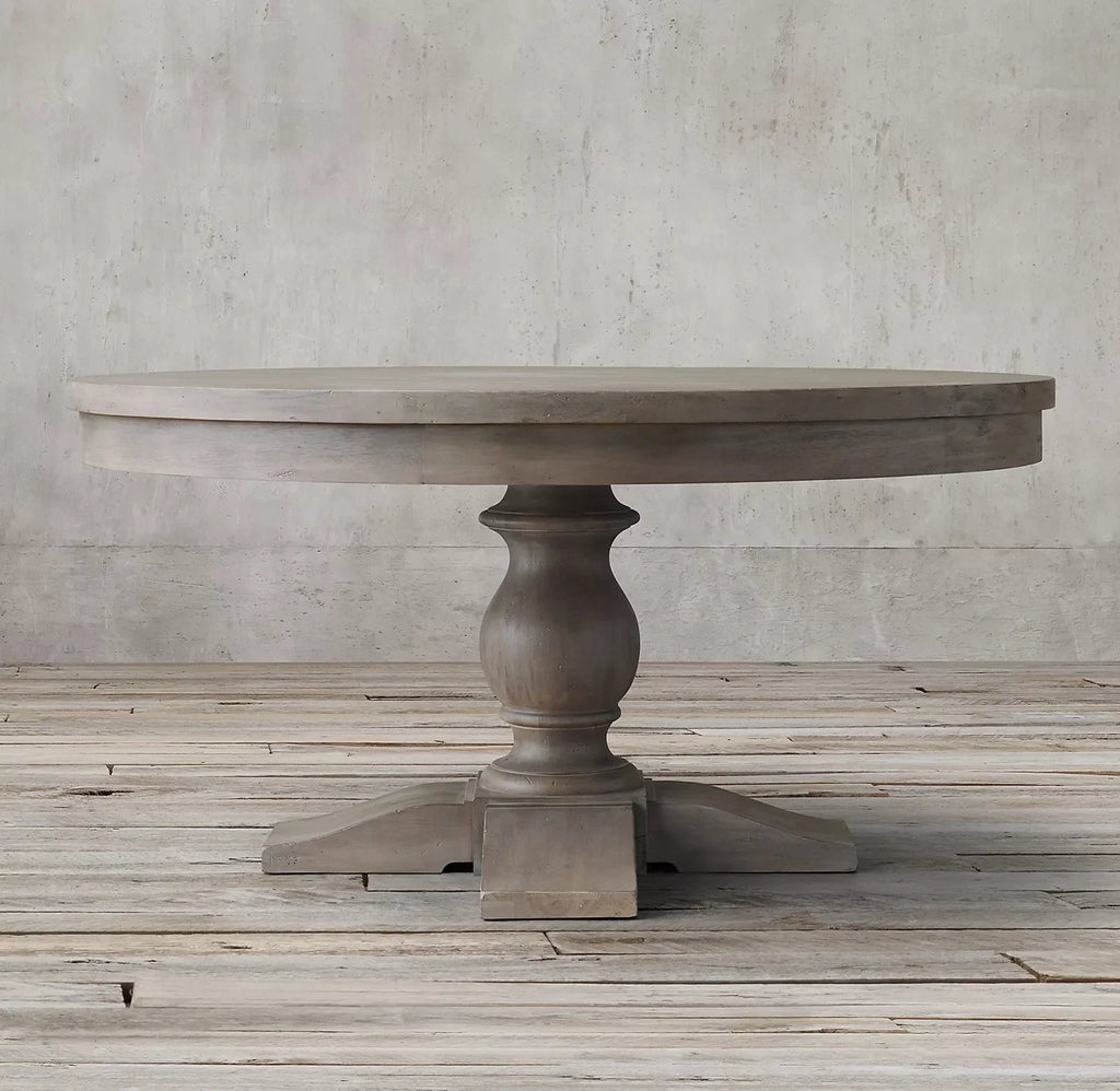 Premium Round Solid Wood Dining Table: Handmade, Elegant Home & Kitchen Furniture