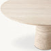 Luxurious Natural Travertine Cave Stone Round Dining Table for Modern Homes
