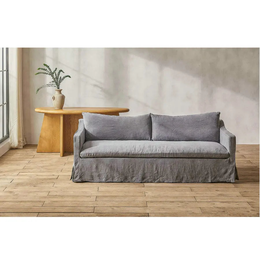 Elegant Italian Luxury Feather Down Slipcover Modern Corner Sofa