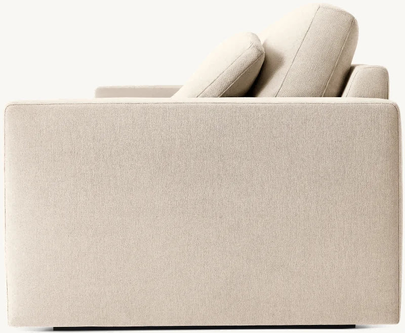 Luxurious Modern Modular Fabric Sofa with Solid Wood Frame and Convertible Bed