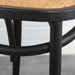 Chic Black Oak Rattan Cane Back Dining Chair for Weddings, Events, Home Decor