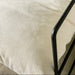 Modern Metal Frame Corduroy Chaise Lounge Chair: Stylish Living Room Seating