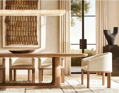 Luxury Solid Wood Dining Table & Chair Set – Customizable, American Style Furniture