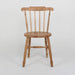 Charming Antique Oak Farmhouse Dining Chair - Slat Back Spindle Cottage Style