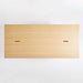 Modern Natural Oak 10-Seater Dining Table with Elegant Gold Metal Legs