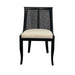 Elegant French Solid Oak Dining Chair with Rattan Cane Back for Wedding & Home