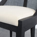 Solid Oak French Style Dining Chair with Rattan Cane Back