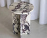 Tostone Elegant Round Marble Side Table for Living Room Decor